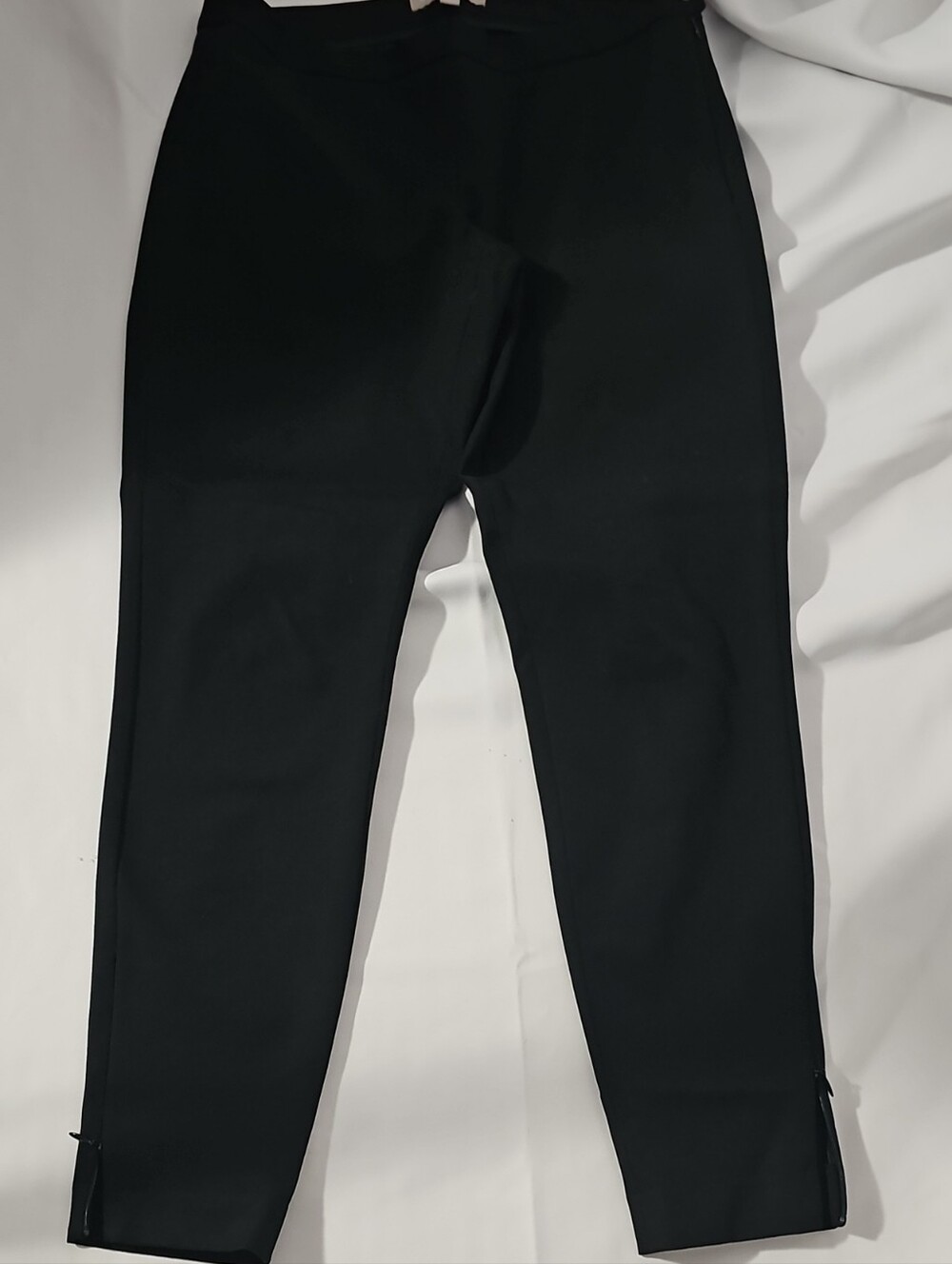 Banana Republic Black Ankle Zip Cropped Pants